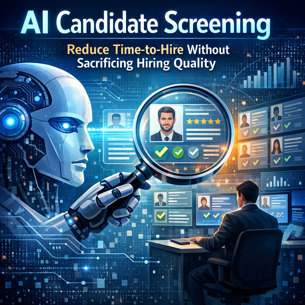 AI-assisted candidate screening helps recruiters hire faster (Incomplete: max_output_tokens)