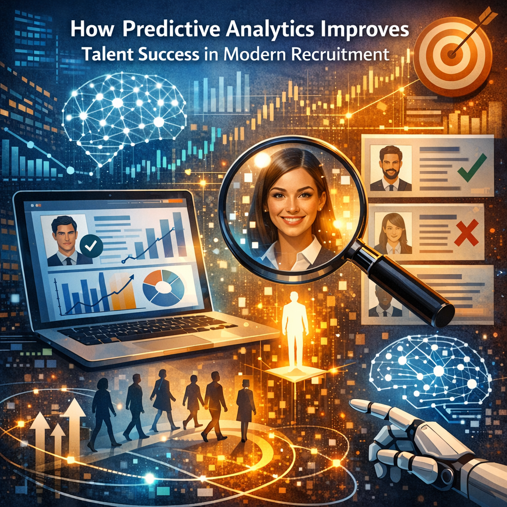 Illustration of predictive analytics matching candidate data with recruitment (Incomplete: max_output_tokens)